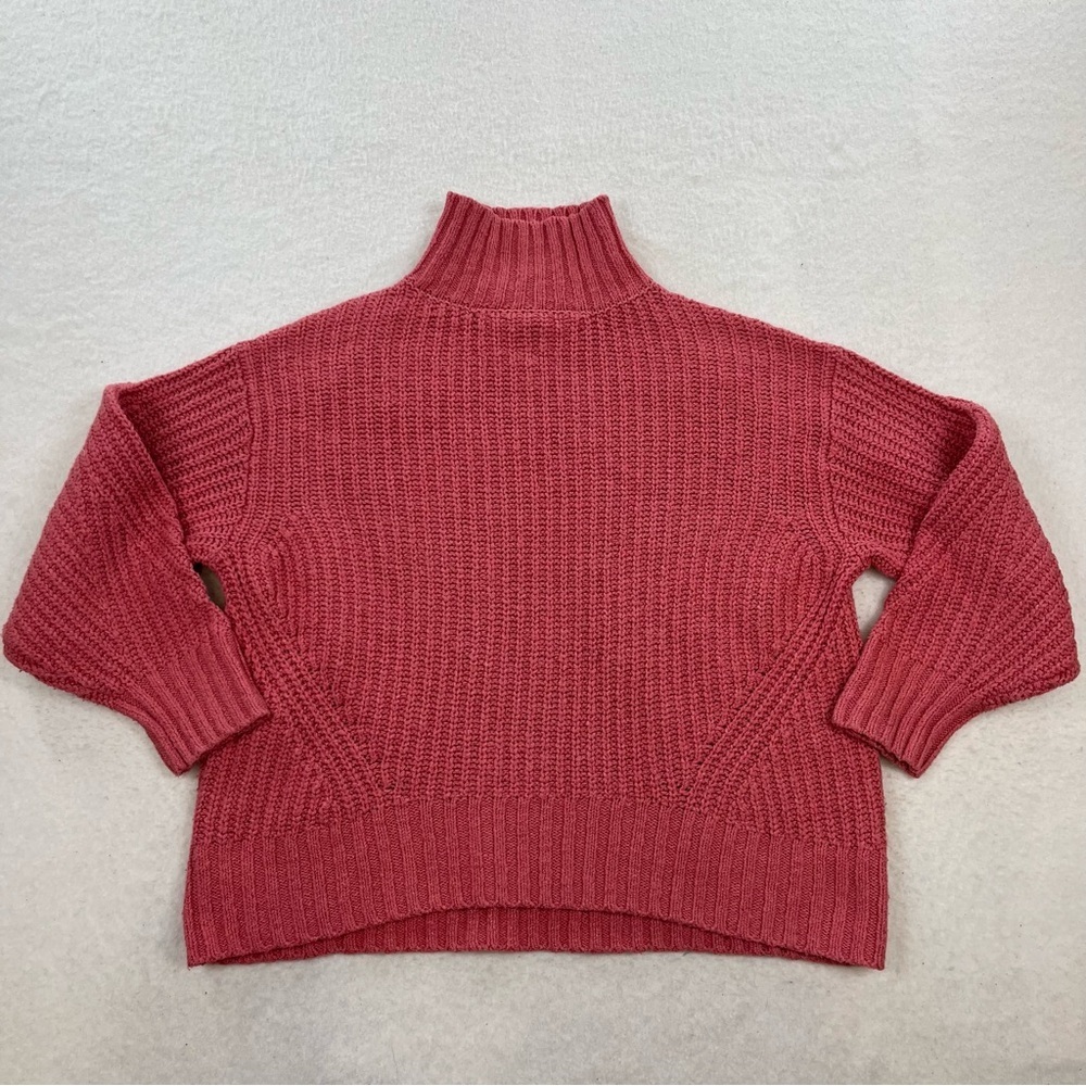 Anthropologie Maeve Coral Turtleneck Knit Sweater Size XS - Picture 3 of 8
